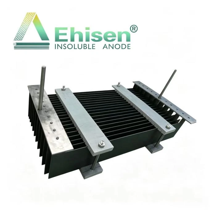 Plate-type MMO titanium anode assembly For Sale Plate-type MMO titanium anode assembly For Sale